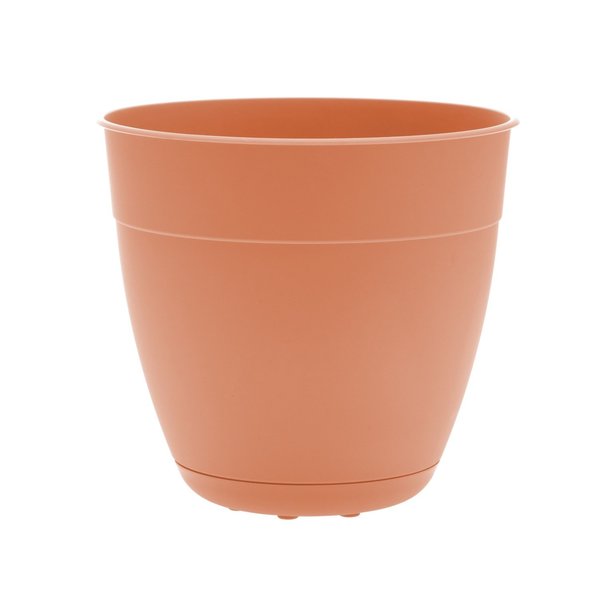 Bloem 8 in. D Plastic Dayton Planter Coral DAY0821